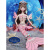 隆仁福美人鱼洋娃娃换装套装玩具爱莎女孩芭生日礼物艾莎人鱼公主玩偶比 纳塔丽38厘米 套餐二美人鱼+魔法棒-蓝+皇冠-