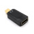 迷你MiniDP雷电接口转hdmi转接线适用于MacBook air微软surface 雷电2Mini DP接口(黑色4K版)