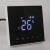 水地暖温控器 液晶智能地热温控器开关暖气温度调节控制面板 有机玻璃触摸屏(白色)