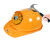 阿力牛 ATF41 夏季太阳能风扇帽 建筑工地劳保防护帽降温制冷遮阳加厚空调帽 蓝色7200有蓝牙带灯可手机充电