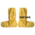 防防酸碱鞋套化学品液体防护靴套pvc防水防滑嘉博森 黄色(100双/箱) 均码