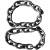 黎恬环形吊链G80锰钢链条铁链起重链条吊索具手拉葫芦链条吊装链 1吨周长1米6mm拉直0.5m
