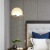 新中式壁灯茶室创意中国风圆形床头灯简约走廊楼梯卧室过道装饰灯 泥色小号 30厘米