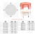 斯铂格 一次性餐桌布加厚防水台布长方形圆桌塑料薄膜商用家里用 白色 100*100CM（50张）