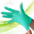 光明绿色芦荟无粉乳胶手套一次性丁腈橡胶实验加厚耐腐蚀酸碱无菌 10双试用 M