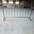 德威狮 201不锈钢铁马护栏 户外交通隔离工地商场车站地铁可移动排队围栏定制  1.2*2米  单位：个