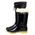 鸣固 高筒加棉雨鞋 冬季防滑耐磨耐酸碱保暖牛筋雨靴 42码 MG-ZB-5162-2