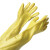 东亚028/035/045耐油耐酸碱浸塑手套黄色PVC浸胶腐蚀电镀劳保手套 东亚045浸塑手套 5双装价格