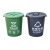庄太太 户外环卫分类垃圾桶商用工业塑料垃圾桶【65L圆桶-带盖/颜色备注】ZTT0908