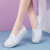 LINBUXAN软底护士鞋女白色夏季2023新款韩版镂空透气防臭防滑平底小白单鞋 白色【防滑防水底】 39