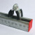 c型钢配件镀锌p型管卡管束 绝缘防震p型管卡 夹钢管固定卡 DN150(含胶皮)(1个)