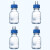 适用实验室补料瓶 发酵罐1/2/3/4通孔试剂加料瓶 小号中号大号 不锈钢 小号1000ml三通