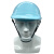 轻型PE防撞帽 透气轻便型安全帽车间轻薄防撞帽可印刷工厂车间帽 浅蓝色（重量约220克）