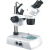 两档变倍体视显微镜 40X80X带光源可选 放大镜 双目显微镜20X60X 15w灯