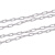 任正鑫塑料警示链条 路锥链条 隔离链子 链条 警示防护链条 隔离墩链条（6mm黄黑-1米）/米