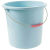 定制适用适合大水桶塑料桶大号洗澡桶子洗衣拖布桶拖把拖地桶小水桶储水桶 北欧蓝14L