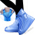 雨鞋套男女加厚高筒雨鞋套子 学生便携式雨靴耐磨防雨湿地面防护 优雅白 XXXL44-45