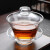 欧洲品质式三才全玻璃盖碗耐热耐高温泡茶杯家用大号茶碗功夫茶具 盖碗+斗笠透明杯6只+茶夹 0ml 6
