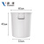 添亦 大号圆桶塑料水桶加厚储水桶圆形大容量水桶发酵桶 50升白色（无盖）