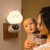 如初2024新款声控小夜灯新生婴儿喂奶护眼月子专用智能语音遥控带时间 粉小喵-智能语音升级款