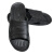 上柯 B3469 SPU底黑色防静电拖鞋 无尘洁净电子实验室工作鞋 两孔 两孔36码 (230mm）【码数偏小】