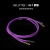 aune AL7紫鳗发烧HiFi双莲花hifi发烧音频线1.5米铜镀金1S/X5S/X7S连接线 紫色 1m