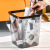 铸固 垃圾桶透明PET大号压圈厨房客厅办公室收纳桶多场所大容量垃圾桶 15升大号绿色垃圾桶+压圈 2个