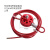 金釜 安全锁具钢丝工业阀门停工检修可调节万用轮式缆绳锁 JFR41+安全挂锁