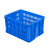 755一米加厚大号周转框子蓝白色水果蔬菜仓储物流配送胶框 450筐(B3) 蓝色