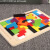 巴喜儿童益趣木制俄罗斯方块宝宝3-5-9周岁早教彩色游戏桌面宝宝玩具 汽车方块