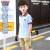 小儿郎（XiaoErLang） 幼儿园园服夏装2024新款短袖裤裙儿童班服小学生校服运动时尚款 男红色 110