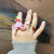 绝世情缘儿童合金戒指首饰水果卡通宝宝小戒指圈儿童节礼物 3#汉堡