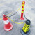 海斯迪克 警示防护塑料链条 路锥链条雪糕筒连接件安全警示链条 红白25米带2个挂钩 HKLZ-1