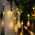 贝工 LED太阳能水滴灯串 暖色 8档闪烁模式 户外满天星装饰氛围彩灯串 12米100灯