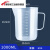 量杯带刻度量筒奶茶烘焙专用塑料测量桶厨房量筒1-2-3500ml 500ml带盖量杯