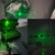 战术PEQ-15电池盒红绿激光IR镭射指示器海外版M600C/M300手电套装 黑色-绿激光+M600C+长亮双控 送