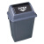 晶锦塑料户外大号65L50L加厚小区环卫室外脚踏果皮箱收纳分类桶 40L垃圾桶(绿色) 【厨余垃圾】