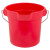乐柏美商务用品 Rubbermaid FG296300RED 圆形BRUTE小桶9.5L红色