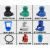 黛惑定制保护帽子乙炔氩氮气瓶防护铁帽安全帽防震胶圈塑钢阻燃配件 塑钢氧气帽(+螺丝)