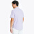诺帝卡（NAUTICA）男士休闲衬衫短袖夏季竖条纹宽松版日常上班 Ocean Violet 3XL