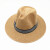 男士草帽 夏天西部牛仔帽大沿帽大帽檐礼帽沙滩帽子 透气凉帽定制 3色 均码 7天内发出