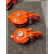 历修定制重型起重滑车乌龟型整体转向滑轮船用轴承吊滑轮绞盘自救卸扣滑车 8寸全包滑车(8吨)