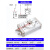 适用气动小型转角摆动可调90度180度旋转气缸MSQB-10A/20A/30A/50/70A 旋转气缸MSQB-30R
