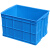 MEXUEER周转箱长方形加厚塑料箱子工业带盖储物筐收纳筐子大号物流胶箱框 460-160B箱500*355*165 箱子+盖子蓝色（一套）