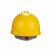 金能电力 安全帽ABS 国标工地建筑工程电力施工业安全头盔 监理领导防砸施工帽透气 大V型黄色