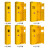 幕山络钢制气瓶柜安全柜黄色1.9*0.9*0.45M防爆柜存储柜双瓶气瓶柜（一代报警器）
