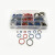 OKW 组合垫圈垫片橡胶复合金属密封圈接口垫片 彩色橡胶6-30大盒（245个） 一包价 