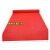 冰禹 BYyc-374 PVC镂空防滑垫 S形塑料地毯浴室地垫 红色0.9m*1m（厚3.5mm）