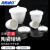 海斯迪克 HKC-138 陶瓷坩埚带盖 耐高温实验室用品 200ml（10个） 