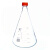 定制适用丝口三角烧瓶高硼硅玻璃罗口三角瓶厚壁玻璃锥形瓶GL45耐 250ml